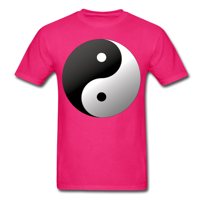 Yin and Yang Unisex Classic T-Shirt - fuchsia