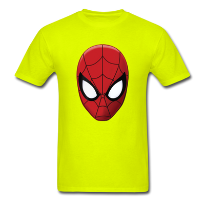 Spider-Man Head Unisex Classic T-Shirt - safety green