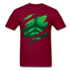 Hulk Ripped Shirt Unisex Classic T-Shirt - burgundy