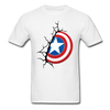 Captain America Shield Unisex Classic T-Shirt - white
