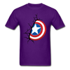 Captain America Shield Unisex Classic T-Shirt - purple