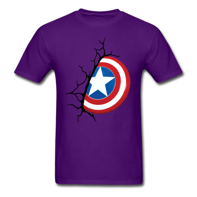 Captain America Shield Unisex Classic T-Shirt - purple