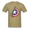 Captain America Shield Unisex Classic T-Shirt - khaki