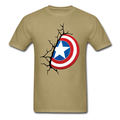 Captain America Shield Unisex Classic T-Shirt - khaki