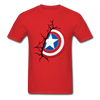 Captain America Shield Unisex Classic T-Shirt - red