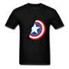 Captain America Shield Unisex Classic T-Shirt - black