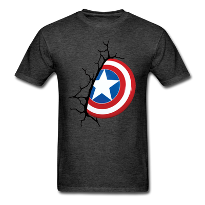 Captain America Shield Unisex Classic T-Shirt - heather black