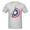 Captain America Shield Unisex Classic T-Shirt - heather gray