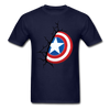 Captain America Shield Unisex Classic T-Shirt - navy