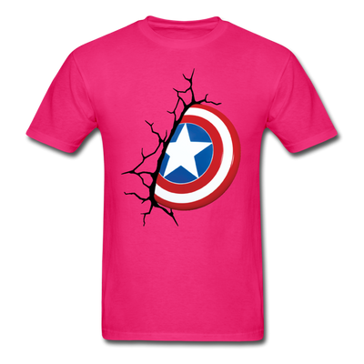 Captain America Shield Unisex Classic T-Shirt - fuchsia
