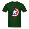 Captain America Shield Unisex Classic T-Shirt - forest green
