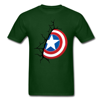 Captain America Shield Unisex Classic T-Shirt - forest green