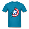 Captain America Shield Unisex Classic T-Shirt - turquoise