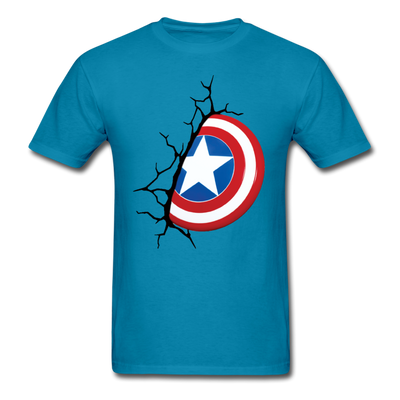 Captain America Shield Unisex Classic T-Shirt - turquoise