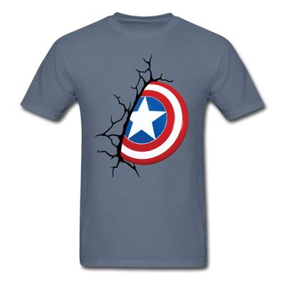 Captain America Shield Unisex Classic T-Shirt - denim