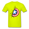 Captain America Shield Unisex Classic T-Shirt - safety green