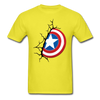 Captain America Shield Unisex Classic T-Shirt - yellow
