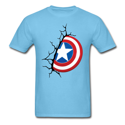Captain America Shield Unisex Classic T-Shirt - aquatic blue