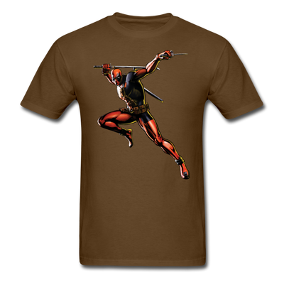 Deadpool Swords Unisex Classic T-Shirt - brown