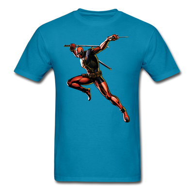 Deadpool Swords Unisex Classic T-Shirt - turquoise