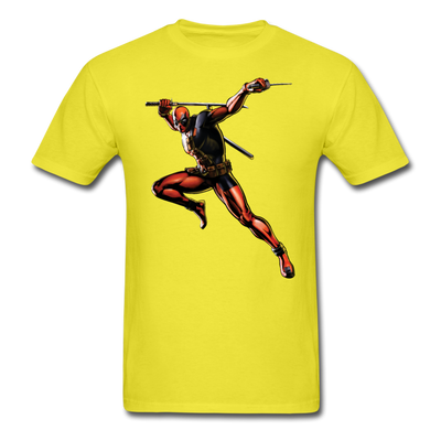 Deadpool Swords Unisex Classic T-Shirt - yellow