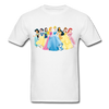 Disney Princesses Unisex Classic T-Shirt - white