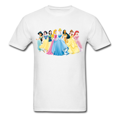 Disney Princesses Unisex Classic T-Shirt - white