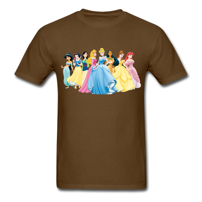 Disney Princesses Unisex Classic T-Shirt - brown