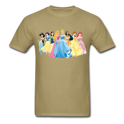 Disney Princesses Unisex Classic T-Shirt - khaki
