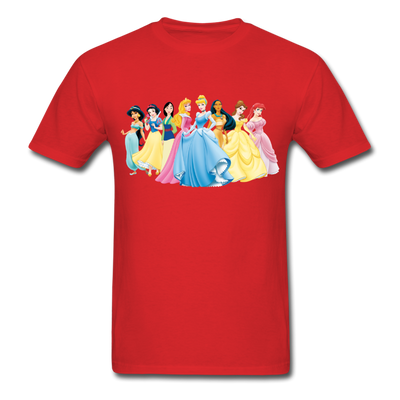 Disney Princesses Unisex Classic T-Shirt - red