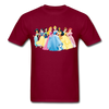 Disney Princesses Unisex Classic T-Shirt - burgundy