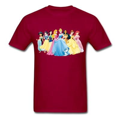 Disney Princesses Unisex Classic T-Shirt - dark red