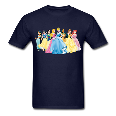 Disney Princesses Unisex Classic T-Shirt - navy