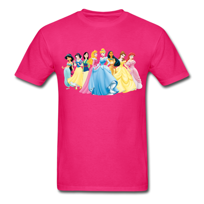 Disney Princesses Unisex Classic T-Shirt - fuchsia