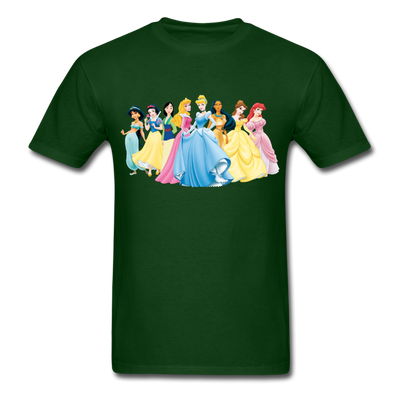 Disney Princesses Unisex Classic T-Shirt - forest green