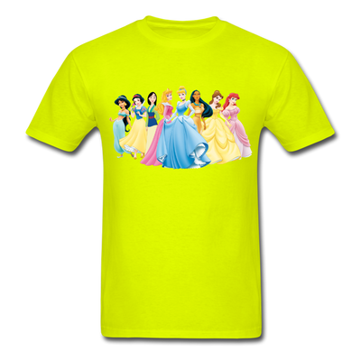Disney Princesses Unisex Classic T-Shirt - safety green