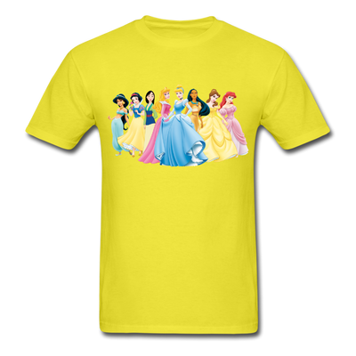 Disney Princesses Unisex Classic T-Shirt - yellow