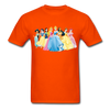 Disney Princesses Unisex Classic T-Shirt - orange