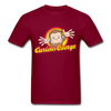 Curious George Unisex Classic T-Shirt - burgundy