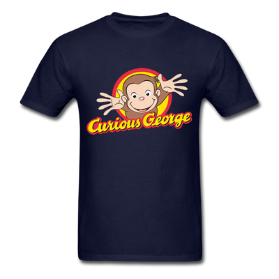Curious George Unisex Classic T-Shirt - navy