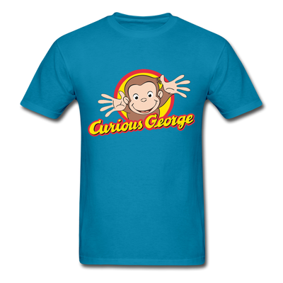 Curious George Unisex Classic T-Shirt - turquoise