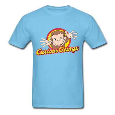 Curious George Unisex Classic T-Shirt - aquatic blue