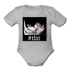 TBT Organic Short Sleeve Baby Bodysuit - heather gray