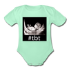 TBT Organic Short Sleeve Baby Bodysuit - light mint