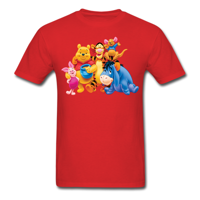 Winnie the Pooh Unisex Classic T-Shirt - red