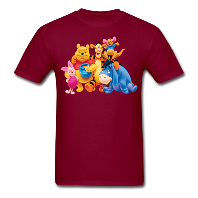 Winnie the Pooh Unisex Classic T-Shirt - burgundy