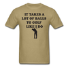 Funny Golf Unisex Classic T-Shirt - khaki