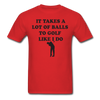 Funny Golf Unisex Classic T-Shirt - red