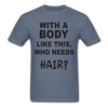 Funny Bald Unisex Classic T-Shirt - denim