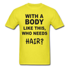 Funny Bald Unisex Classic T-Shirt - yellow